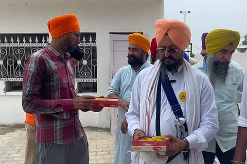 Supporters of Waris Punjab De Chief Amritpal Singh